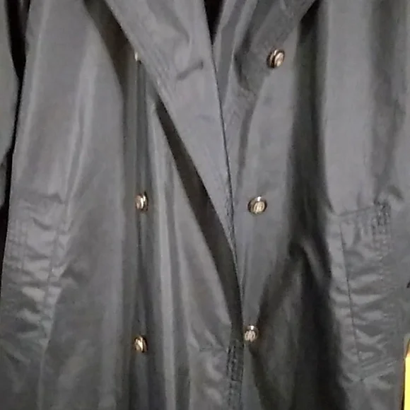 Women's Lightweight Black Trench Coat - Picture 2 of 14